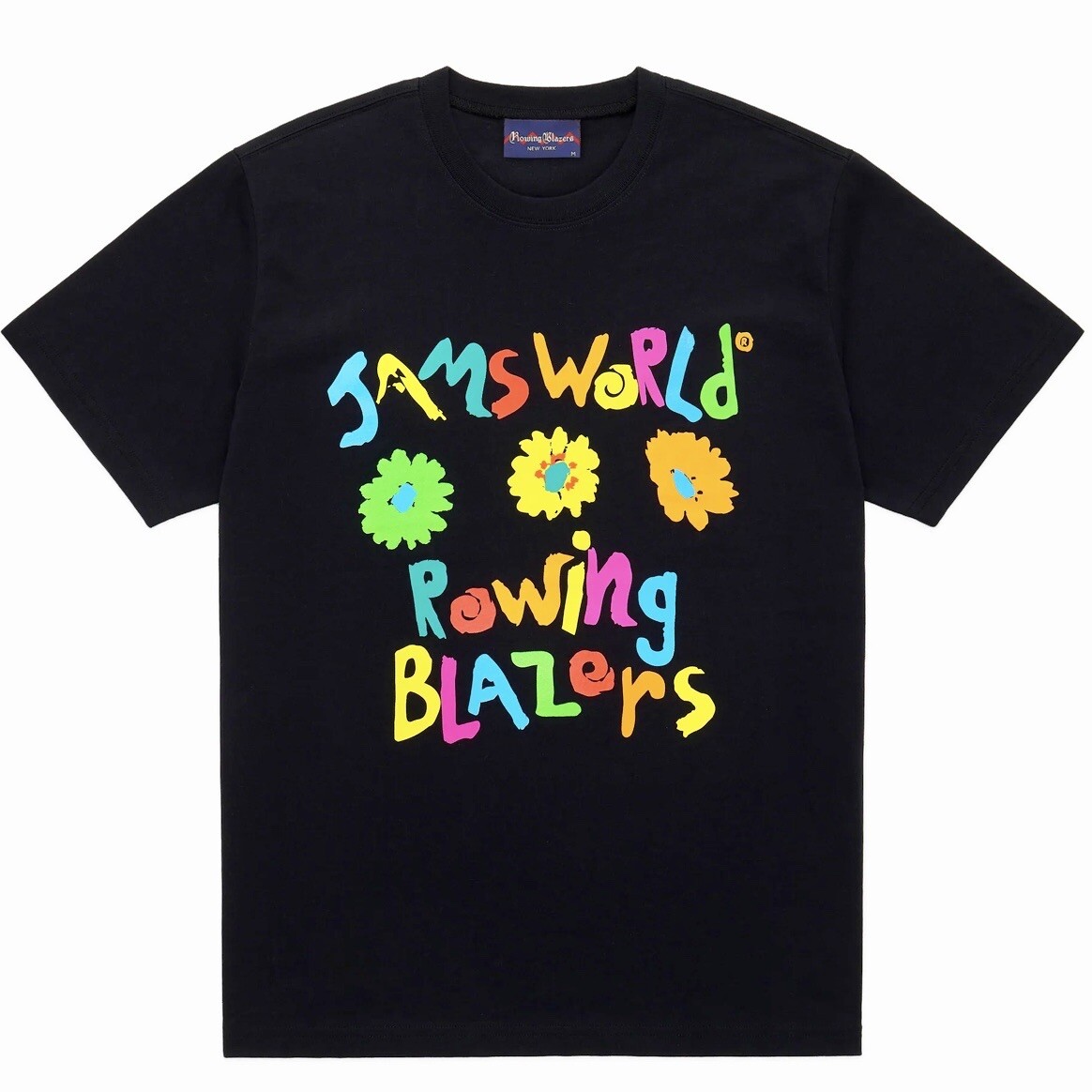 FILA Maglietta nuova con Rowing Blazers × Jams World anni '90 nera uomo medio