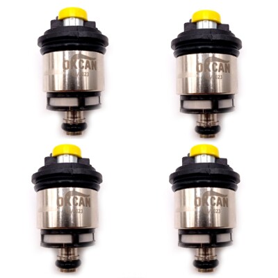 4 x Okcan Injectors for Landi Renzo MED GI25-20 yellow AMP / BOSCH new