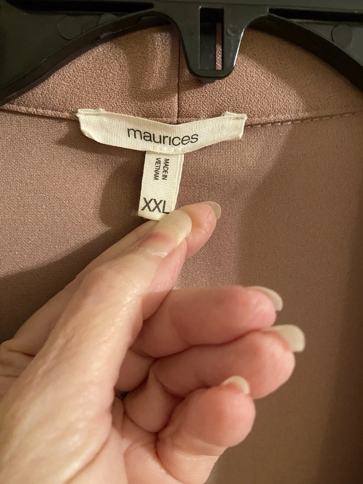 Blazer Maurices Rosa Polvoriento Manga 3/4 Abierta Talla XXL. Gran atuendo de oficina. Foto 4 de 4