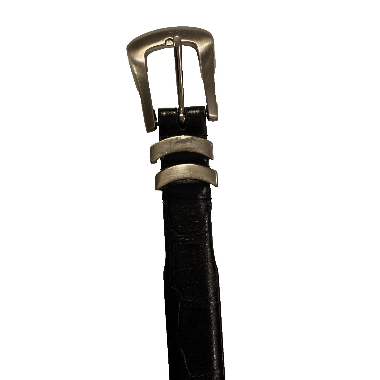 Cinturones negros Crocodile para hombres