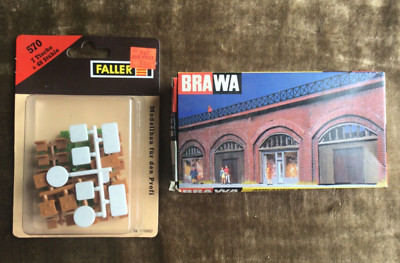 BRAWA 2880 - Portici Con Negozi In Scala H0, Accessorio Per Plastico Ferroviario