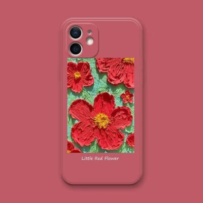 Bright red flower pattern Phone Case for Apple iPhone 13