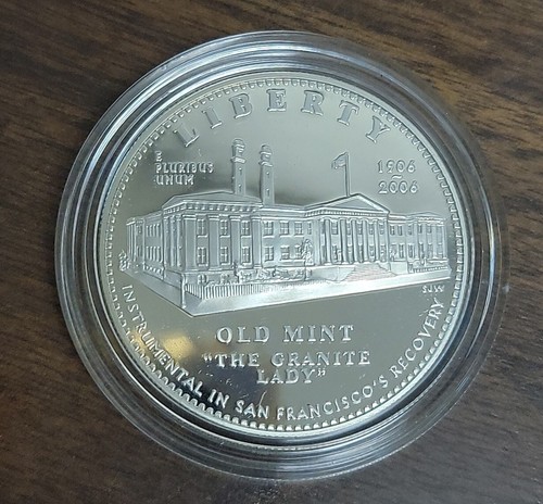 2006 S San Francisco Old Mint Commemorative Proof Silver Dollar . - Picture 2 of 5