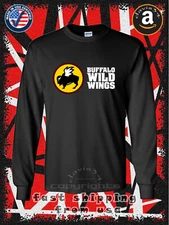 New Buffalo Wild Wings Logo Men's Long Sleeve T-Shirt American davis34 Tee