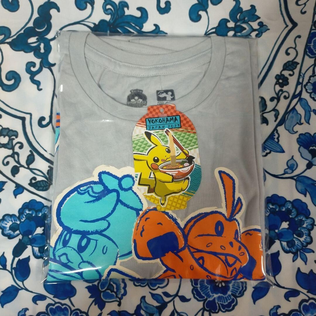 Pokemon World Championships 2023 T-shirt XL Size Gray WCS