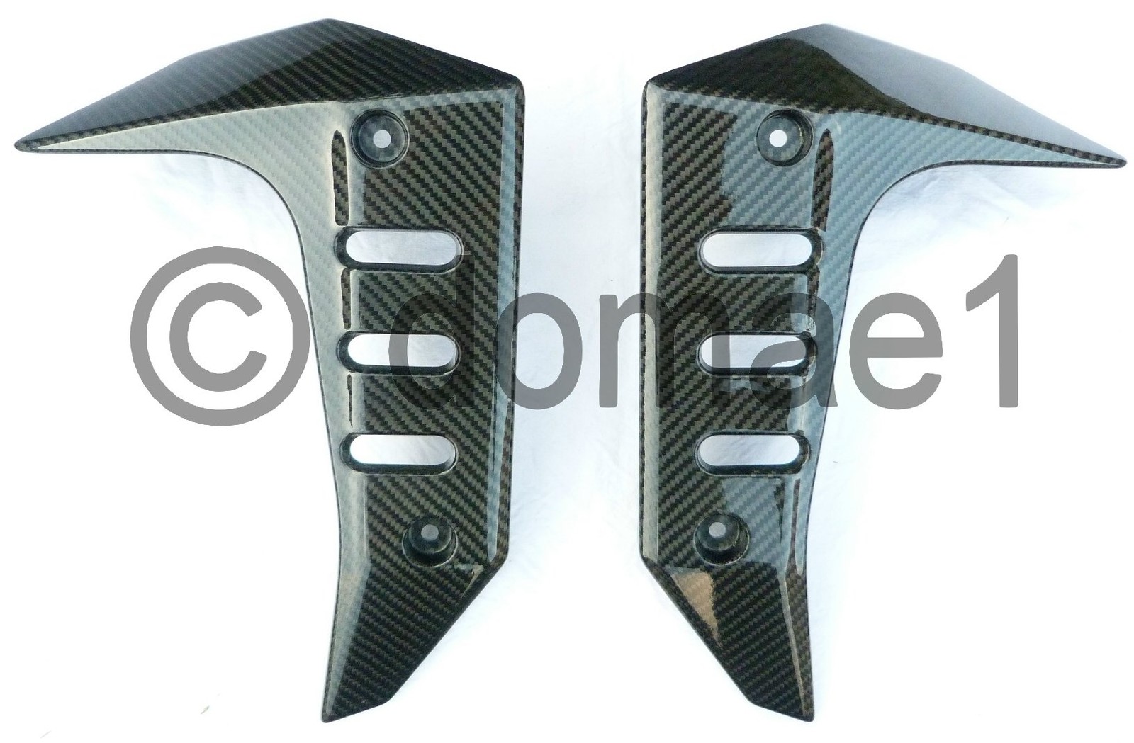 Kawasaki Z750 carbon radiator covers 20042006 fairings (don't fit at