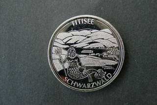 TITISEE SCHWARZWALD PANORAMA WASSERMANN MÜNZE SOUVENIR MEDAILLE COIN MEDAL LAKE