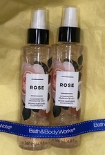 2 PACK Bath  Body Works ROSE Illuminating Fragrance Mist 4.9 fl oz HTF New