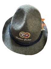 Oktoberfest German Hat NEW Gray with feathers