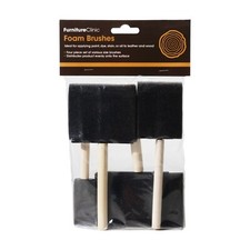 Foam Brushes for Applying Dye Paint Stain Varnish & Oil to Wood