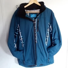 Polar Edge Blue Ski Snowboard Jacket Hooded Lined Winter Coat Men's Size Medium