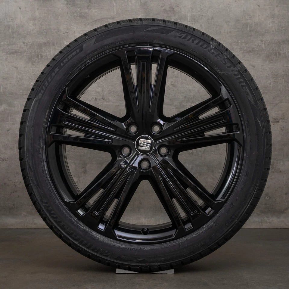 Original Seat Tarraco 20 Zoll Winterreifen Felgen Surpreme 5FJ601025B schwarz - Bild 2 von 4