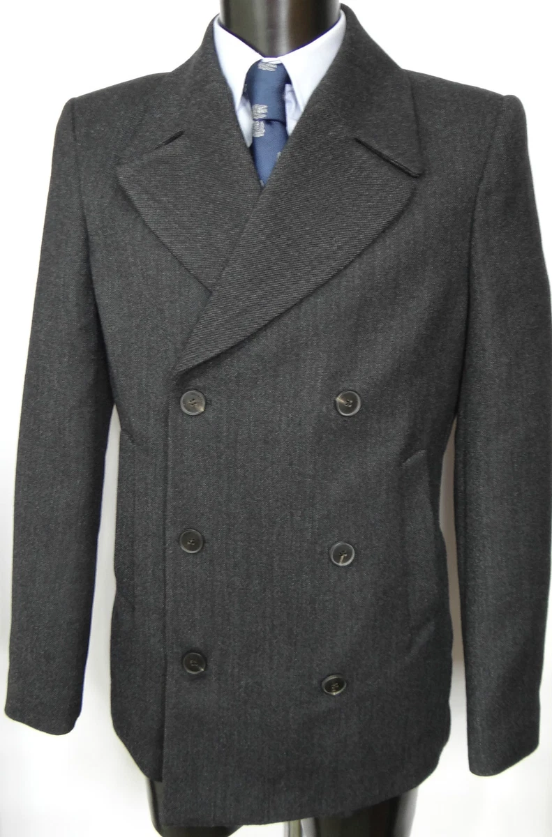 AQUASCUTUM Short Pea Coat Jacket WOOL BNWT SZ UK 38