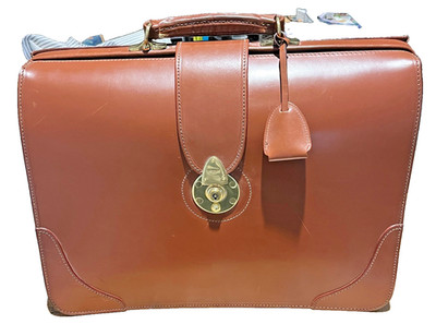 W&H Gidden London Special Edition Leather Briefcase #469 - Royal