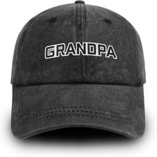 Grandpa Hat for Men New Grandpa Gifts Adjustable Washed Cotton Grandfather Ba...