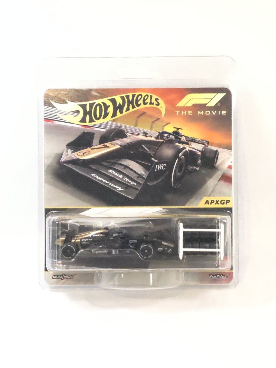 Hot Wheels F1 The Movie APXGP 1:64 Sonny Hayes Car Tire Rack Real