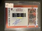 De'Andre Hunter 14/25 RC Auto Orange Draft Ticket 2019-20 Contenders Draft