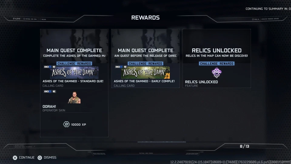 BLACK OPS 7 ZOMBIES-EASTER EGG-ASHES OF THE DAMNED- TOP500 IN BO7/ CARRY ONLY - Image 2 of 4