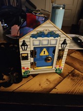Melissa Doug Doorbell House 4 Doors, Brass Locks Keys And People Doorbells Ring