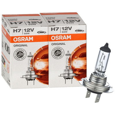 2er Set Osram 64210L H7 PX26d Longlife LL Lampe 12V 55W Autolampe Glühbirne