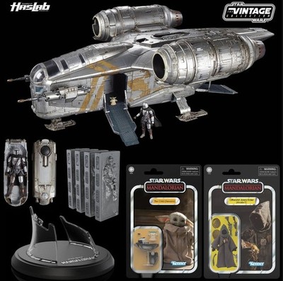 Star Wars Razor Crest Figureラスト賞その他まとめ売り HASLAB Star Wars Vintage Collection The Mandalorian RAZOR CREST