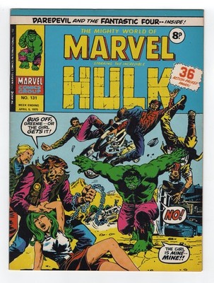 1972 MARVEL INCREDIBLE HULK #150, DAREDEVIL #34 & FANTASTIC FOUR #62 RARE KEY UK