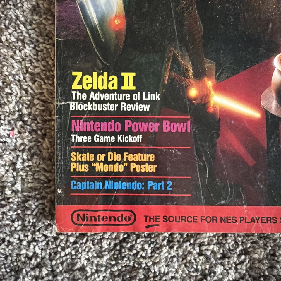 NINTENDO POWER 1989 Vol Issue #4 - Zelda 2: Adventure of Link W/ Poster Complete - Image 2 of 4