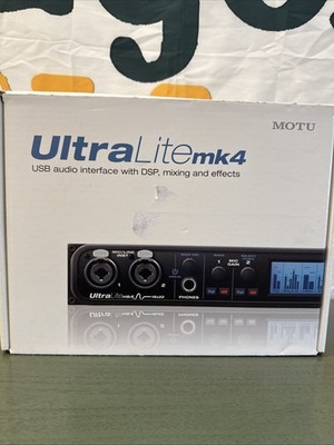 MOTU UltraLite mk4 18x22 USB audio interface DAP,  mixing & Effects NEW OPEN BOX