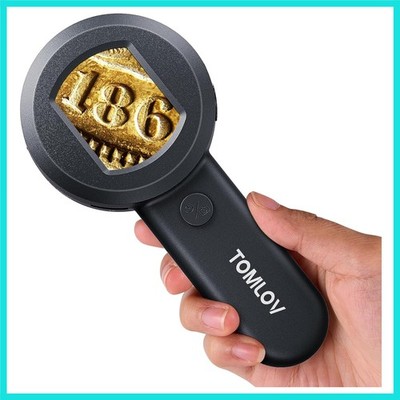 Microscope for Adults Kids, Handheld Coin Magnifier with Light for Error Coin...