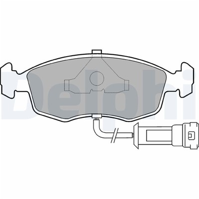 Delphi Bremsbeläge vorne für Ford Escort Granada Scorpio Sierra