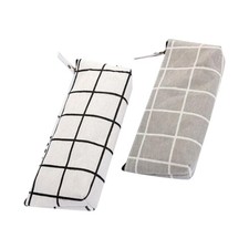 2 Pcs Stationery Storage Pen Bag School Pencil Case Kids Canvas Pouch