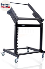 19U Rack Mount Rolling Stand Studioz Prosteel Series  Adjustable Mixer Platfo