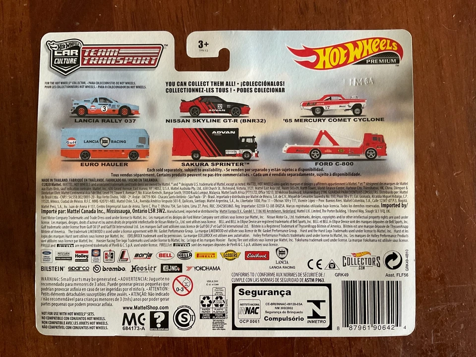 Hot Wheels Team Transport #26 Lancia Rally 037 Euro Hauler GULF OIL - Image 3 of 3