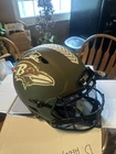 Derrick Henry Signed Baltimore Ravens Salute to Service FS Speed  Helmet BAS