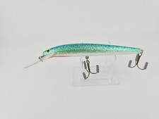 Vintage Bagley #5 Diving Bang-O-Lure In Dazzle Green on Pearl (Z64) Mint!