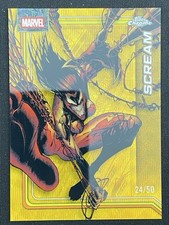 Scream 2026 Topps Chrome Marvel Comics Gold Wave Refractor Base /50 #148