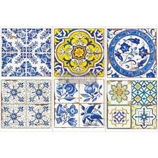 Prima Marketing Re-Design Decor Transfers 6"X12" 3/Sheets-Casa Tiles