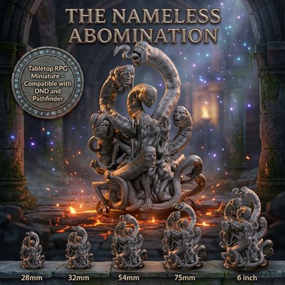 Nameless Abomination Miniature Horror Monster Resin RPG Figure