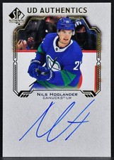2021-22 SP Authentic UD Authentics Auto Nils Hoglander UDA-NH Auto