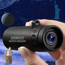 "2025 2000X25 HD Compact Monocular Telescope - Portable for Travel, Hiking US