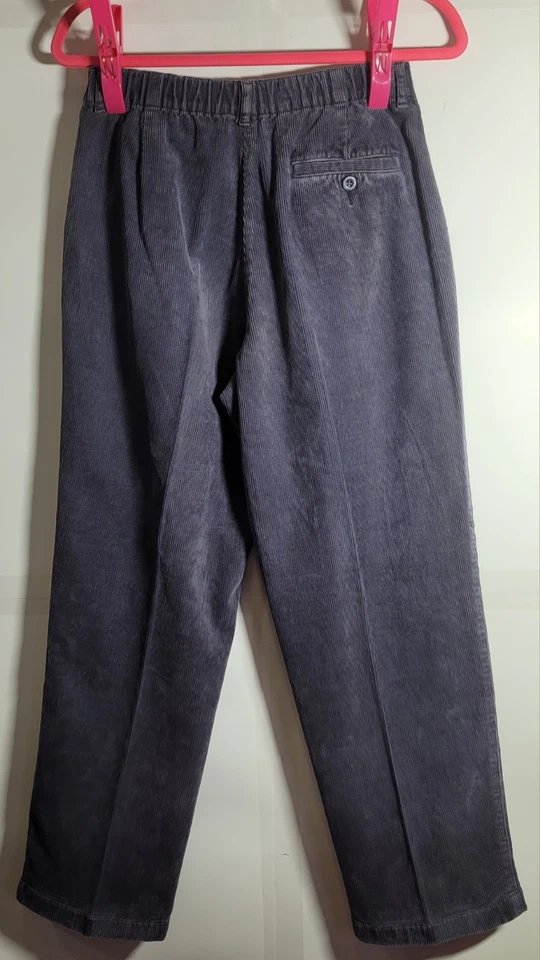 VTG 3 Pairs LL Bean Corduroy Pants Women Size 4P Petite Brown Tan High Rise  - Image 3 of 4