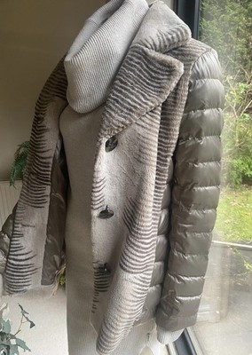 BEAUMONT  AMSTERDAM Winter JACKET COAT UK 10 EU 36 Faux Fur/Quilted (£260 )