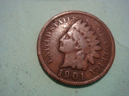 1901 Indian Head Penny IHP in Good Condition - actual coin in photo