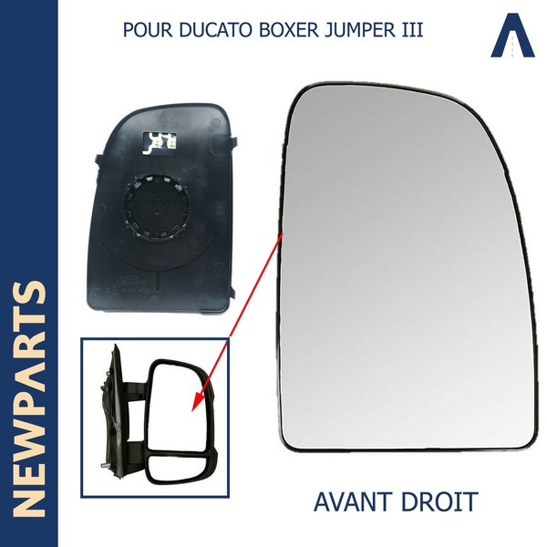 Newparts RüCkspiegelglas Oben Rechts FüR Ducato Boxer Jumper 3 - 71748247 8151LK-image