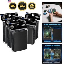 500 Counts Black Card Sleeves, Matte Card Sleeve Deck Card Protectors, Tradin...