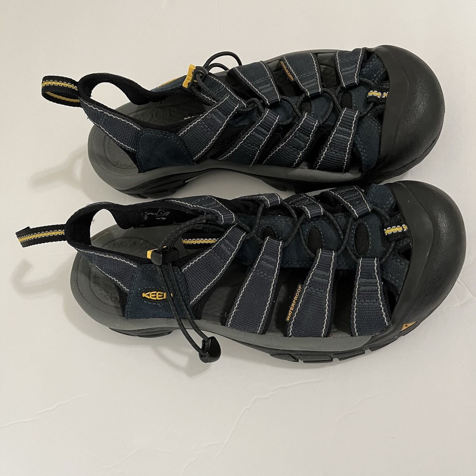 Sandali KEEN uomo taglia 8 Newport H2 blu resistenti all'acqua bunge punta chiusa escursionismo