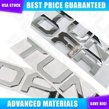 Front Grille Bumper Emblem For Tundra 2022-2025 Letter Tailgate 3D Inserts Badge