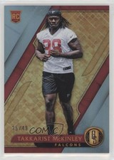 2017 Panini Gold Standard Rookies Platinum 25/49 Takkarist McKinley #199 0c6