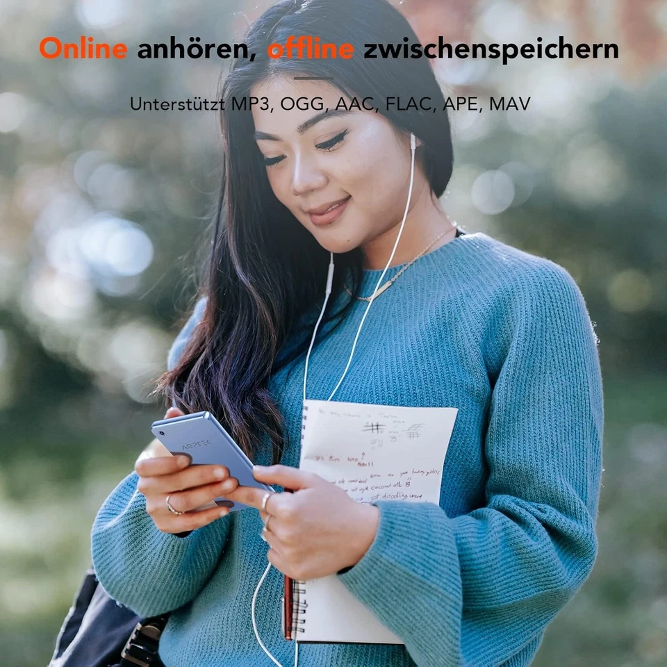 AGPTEK Wifi MP3 Player Mit Bluetooth 5.0, WLAN MP4 Player Mit 5 Megapixel Kamera - Bild 4 von 4