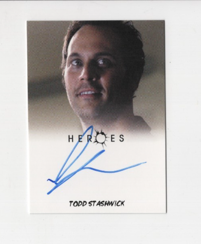 TODD STASHWICK AUTOGRAPH HEROES ELI AUTO SIGNED CARD 2010 RITTENHOUSE ...